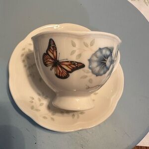 Lenox Butterfly Meadow Teacup and Saucer Set
